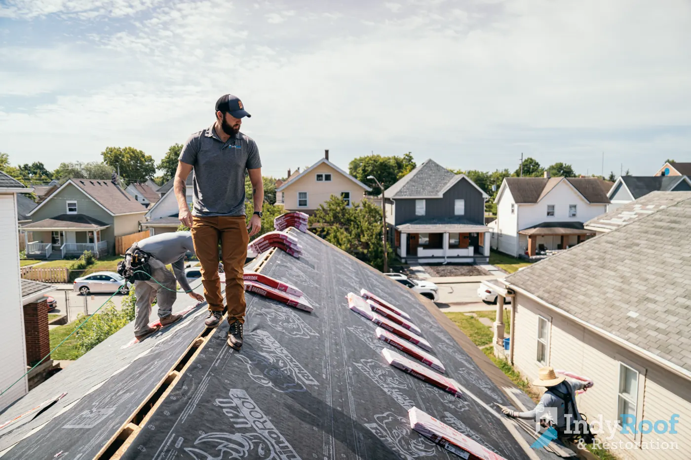 Commercial roof inspection documented in Nora
